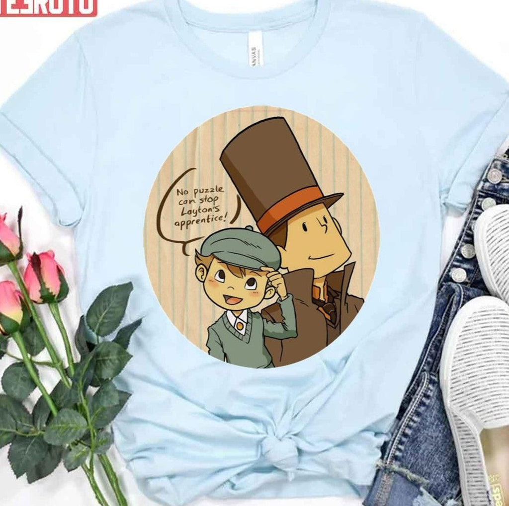 Professeur Layton And Cute Luke Unisex T-Shirt