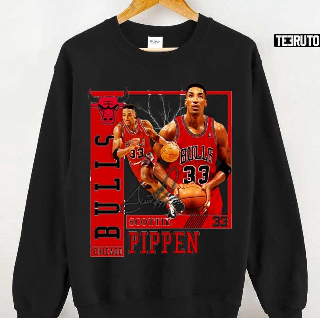 Scottie Pippen Basketball Legend Chicago Signature Unisex Sweatshirt