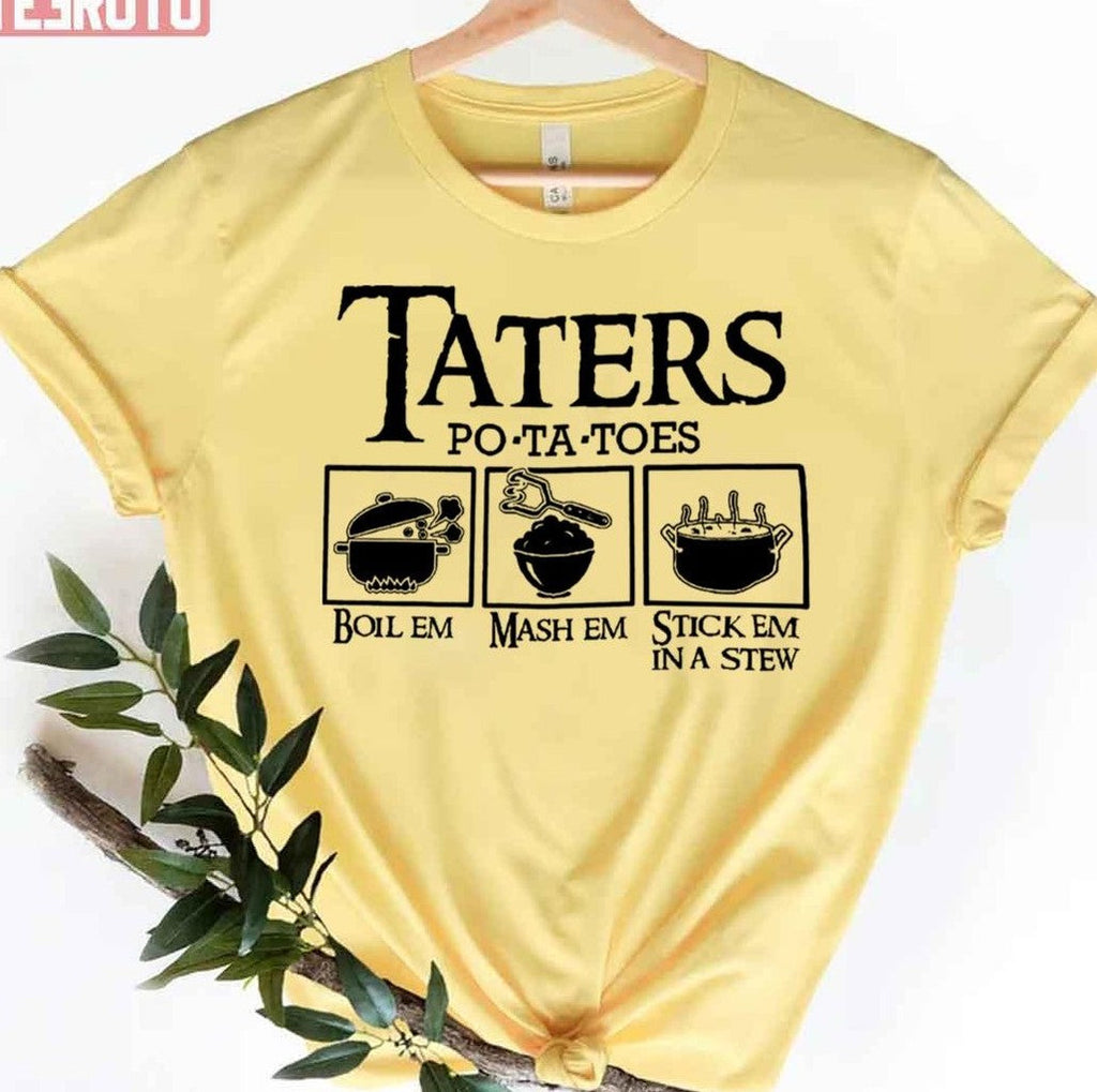 Taters Potatos Logo Design Unisex T-Shirt