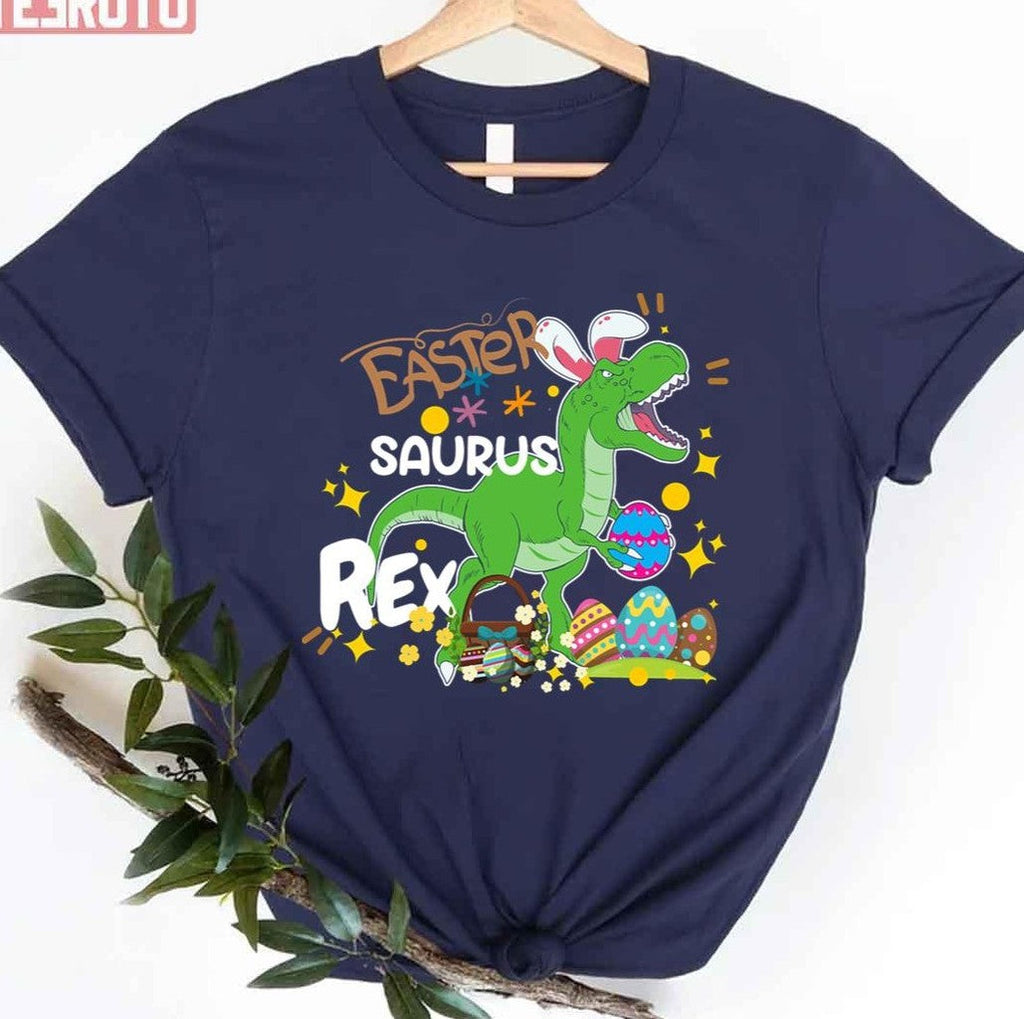 Scary Easter Saurus Rex Happy Easter Cute Easter Bunny Unisex T-shirt