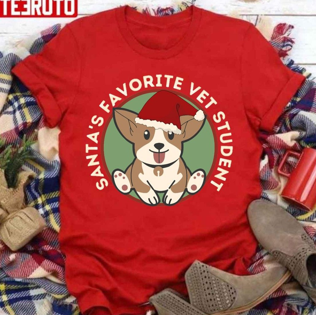Santas Favorite Vet Student Funny Christmas Sweatshirt