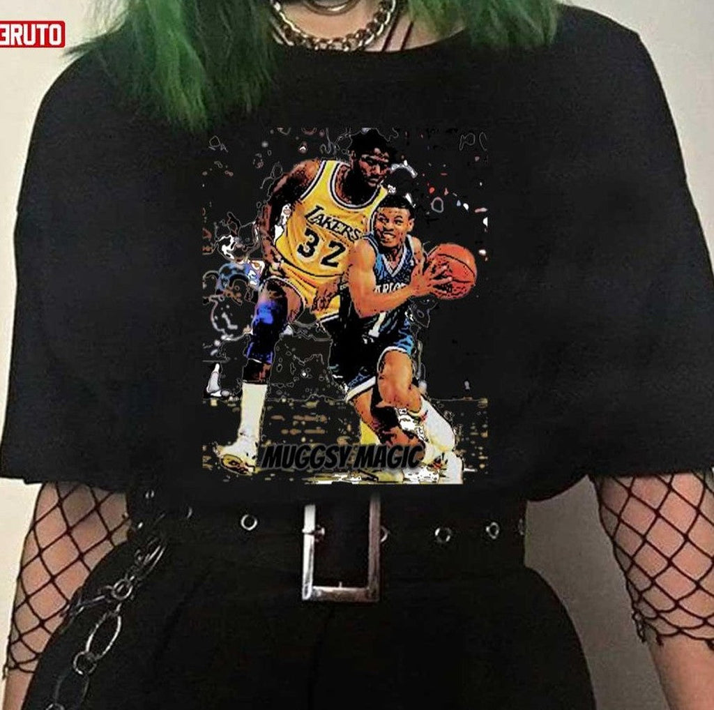 Muggsy Magic Johnson Cartoon Design The Laker Basketball Legend Unisex Sweatshirt