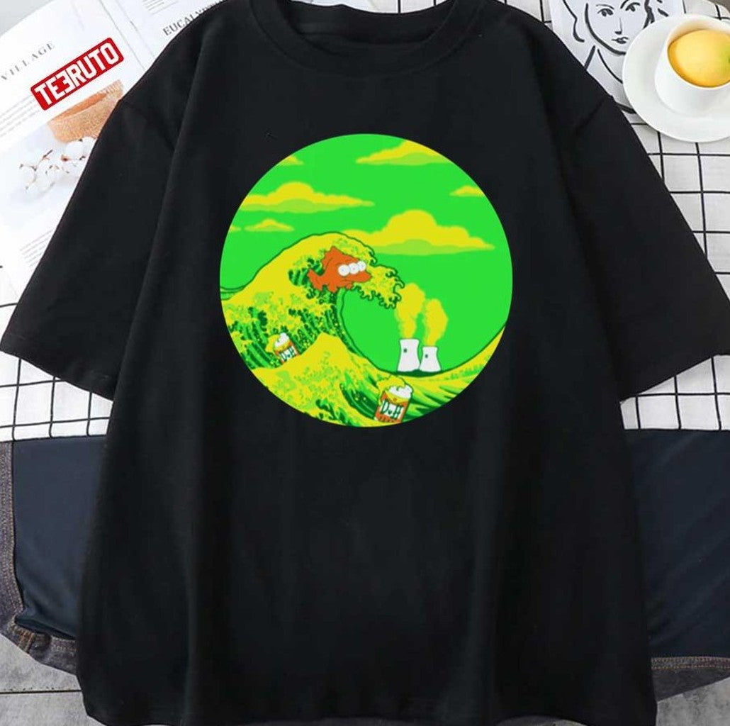 The Great Wave Off Springfield Unisex T-Shirt