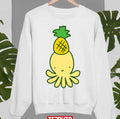 Pineapple Octopus Chibi Yellow Design Unisex Sweatshirt