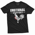 Emotional Support Rooster Cock Offensive Humor Tee Unisex T-shirt, Sweatshirt, Hoodie (1)