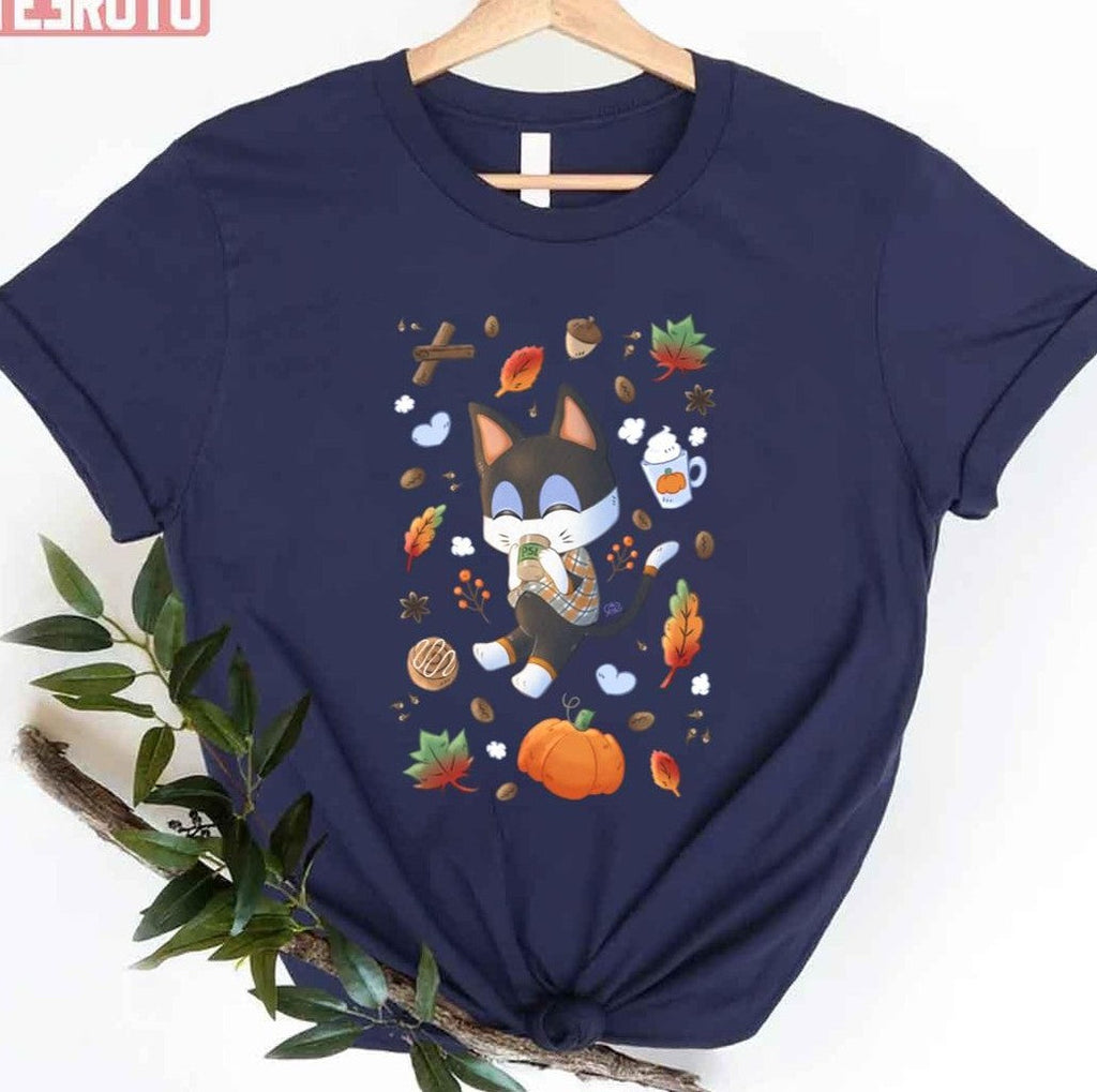 Punchy Pumpkin Spice Latte Halloween Animal Crossing Unisex T-shirt