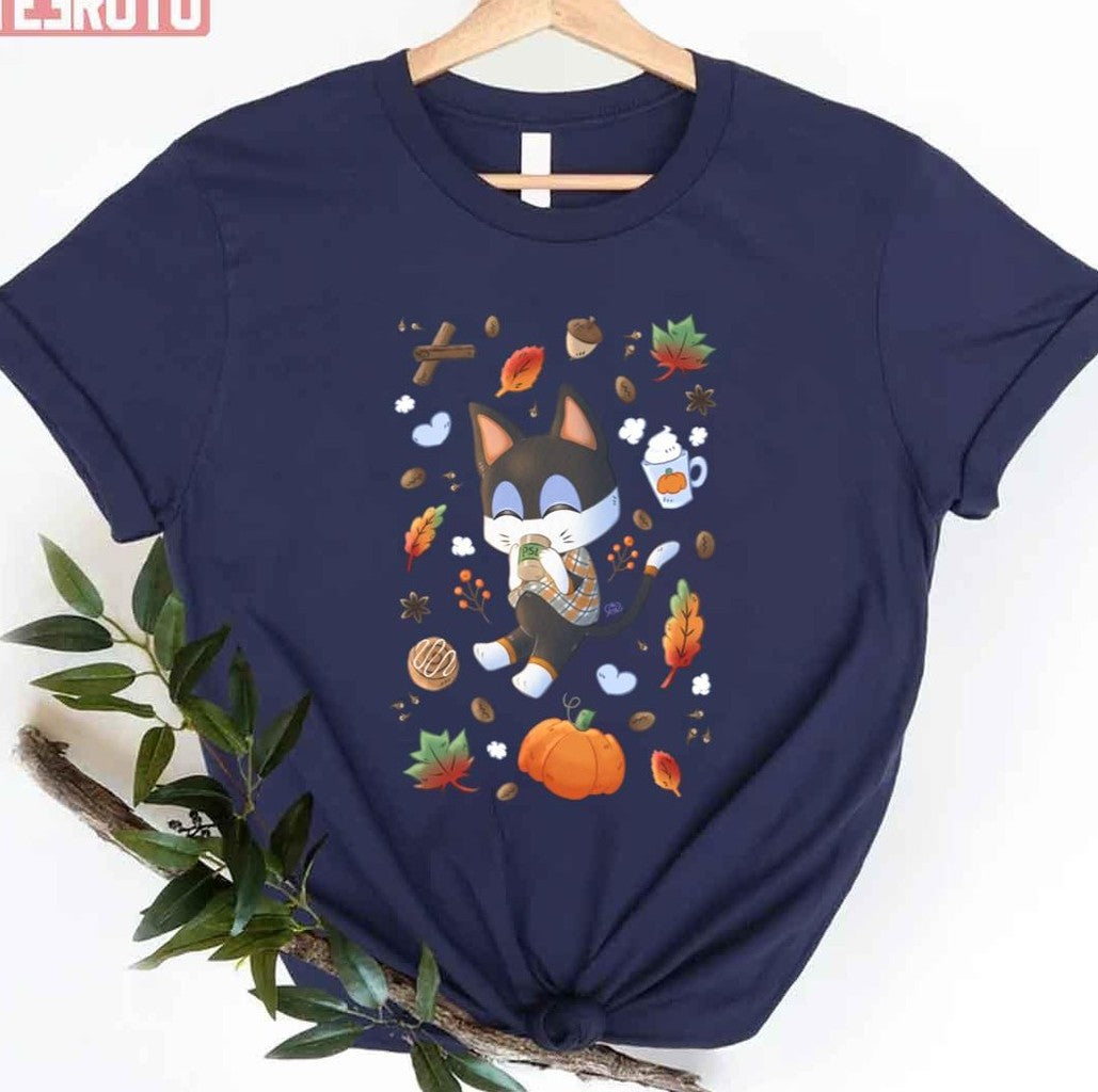 Punchy Pumpkin Spice Latte Halloween Animal Crossing Unisex T-shirt