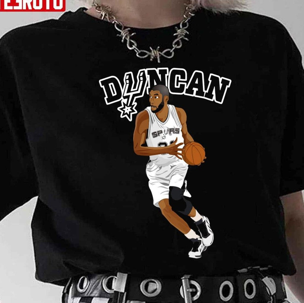 Basketball Legend Tim Duncan Fanart Unisex Hoodie