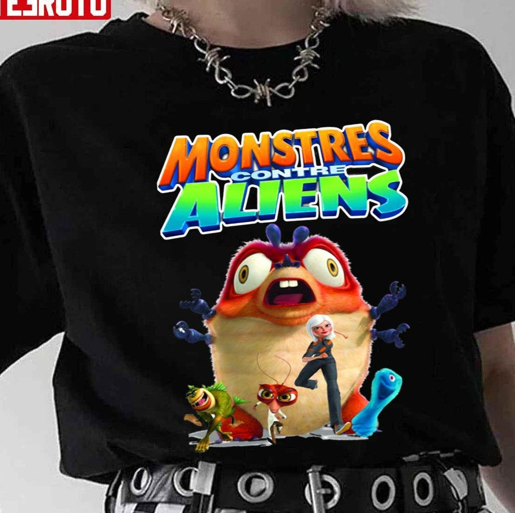 Monsters Vs Aliens Characters Unisex T-Shirt