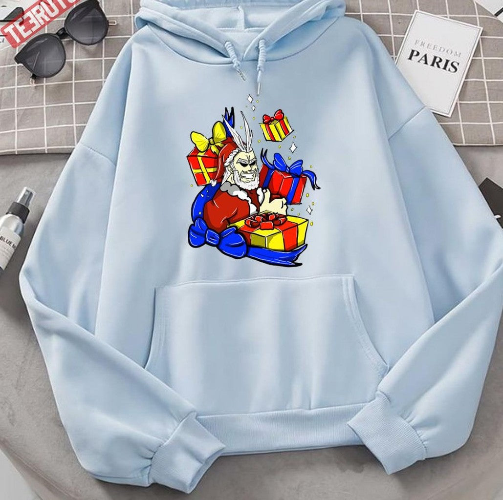 Santa Allmight My Hero Academia Christmas Holiday Unisex Hoodie