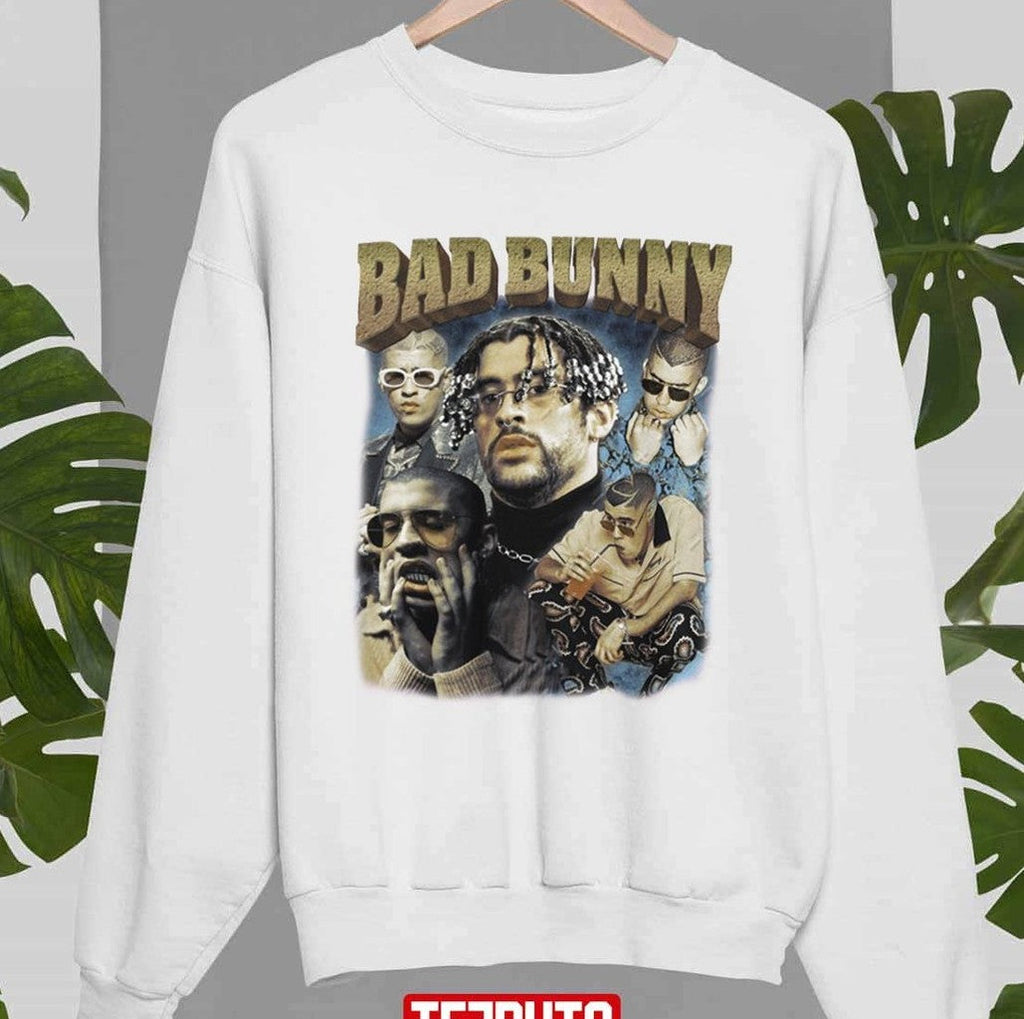 Bad Bunny Rap Hip-Hop Vintage Retro Unisex T-Shirt