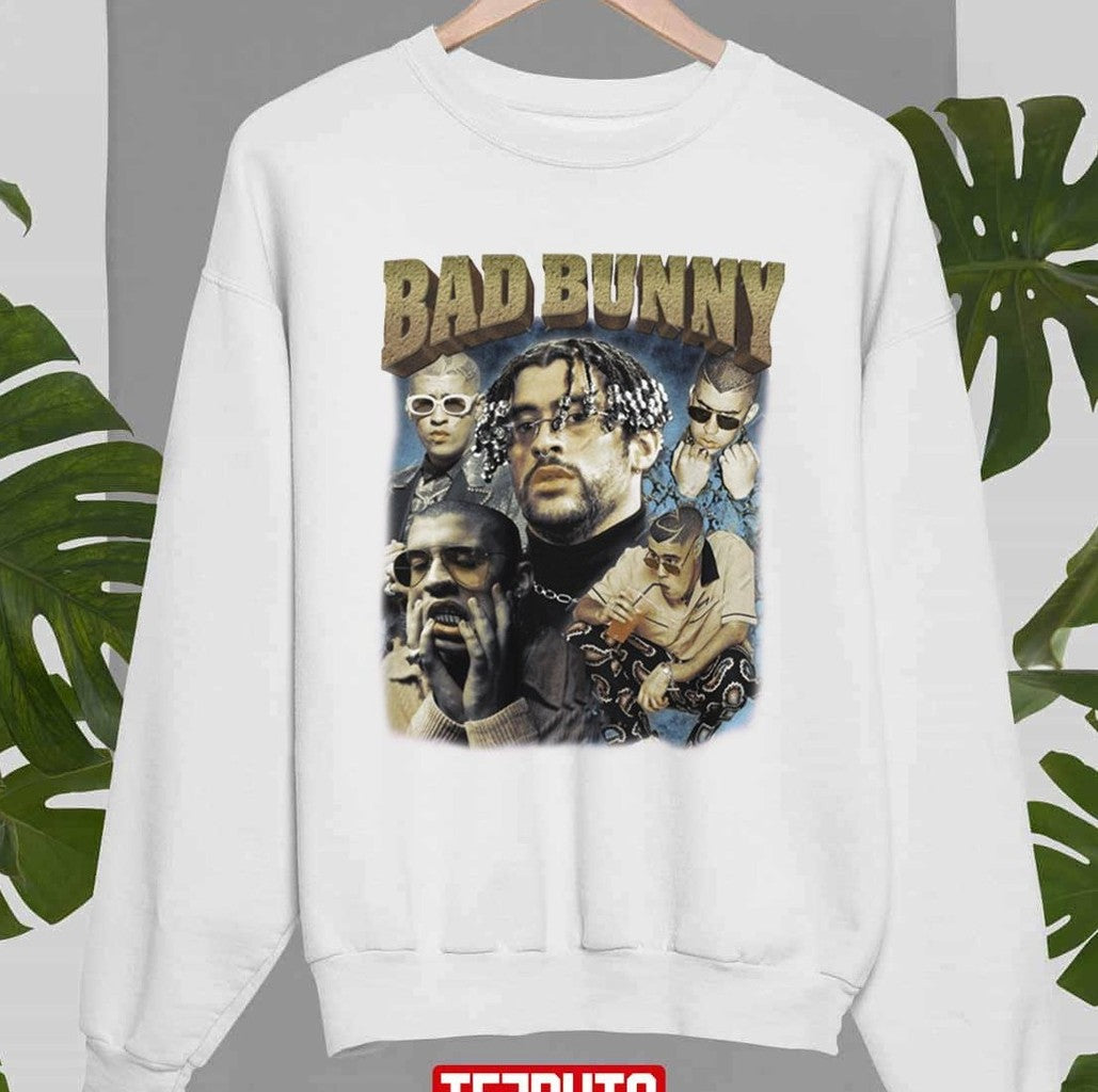 Bad Bunny Rap Hip-Hop Vintage Retro Unisex T-Shirt
