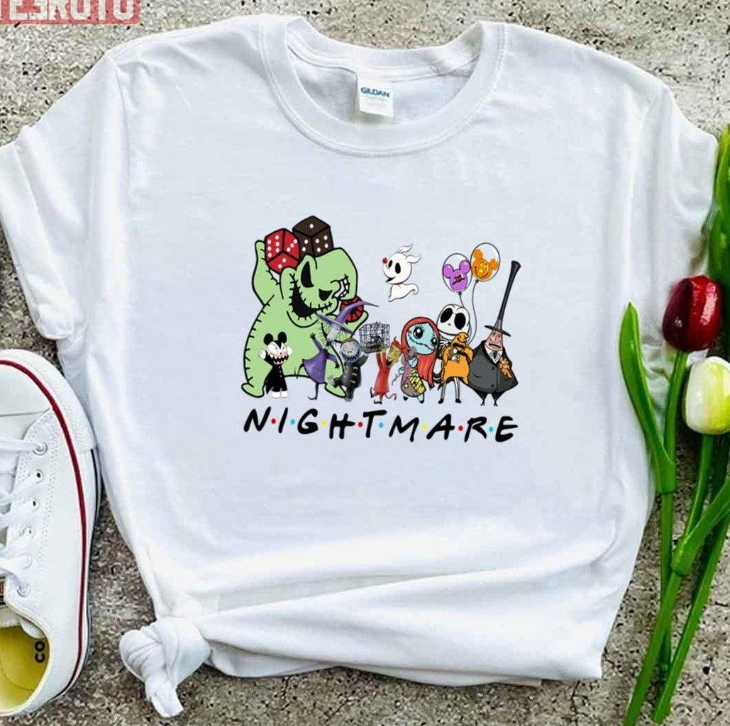 Nightmare Before Christmas Characters Friends Unisex T-Shirt