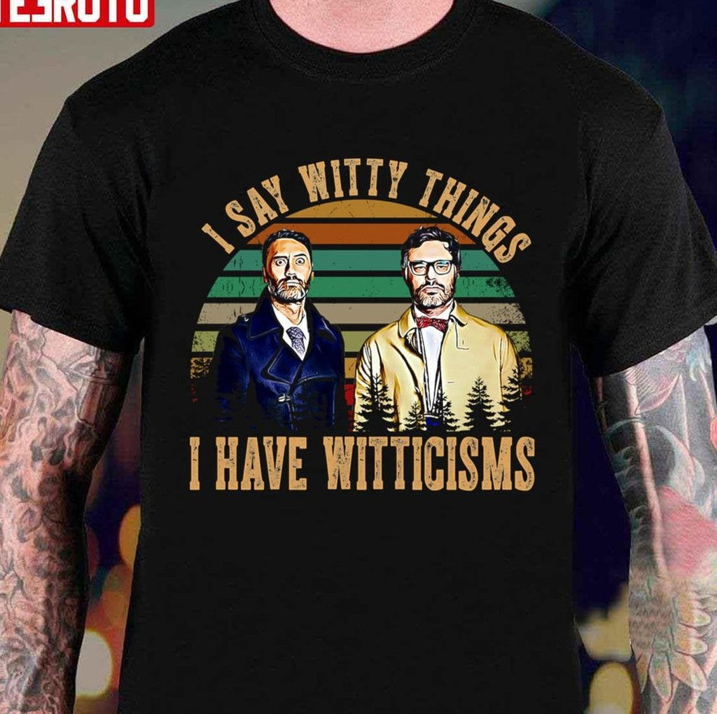 Retro I Say Witty Things The Flight Of The Conchords Art Unisex T-Shirt