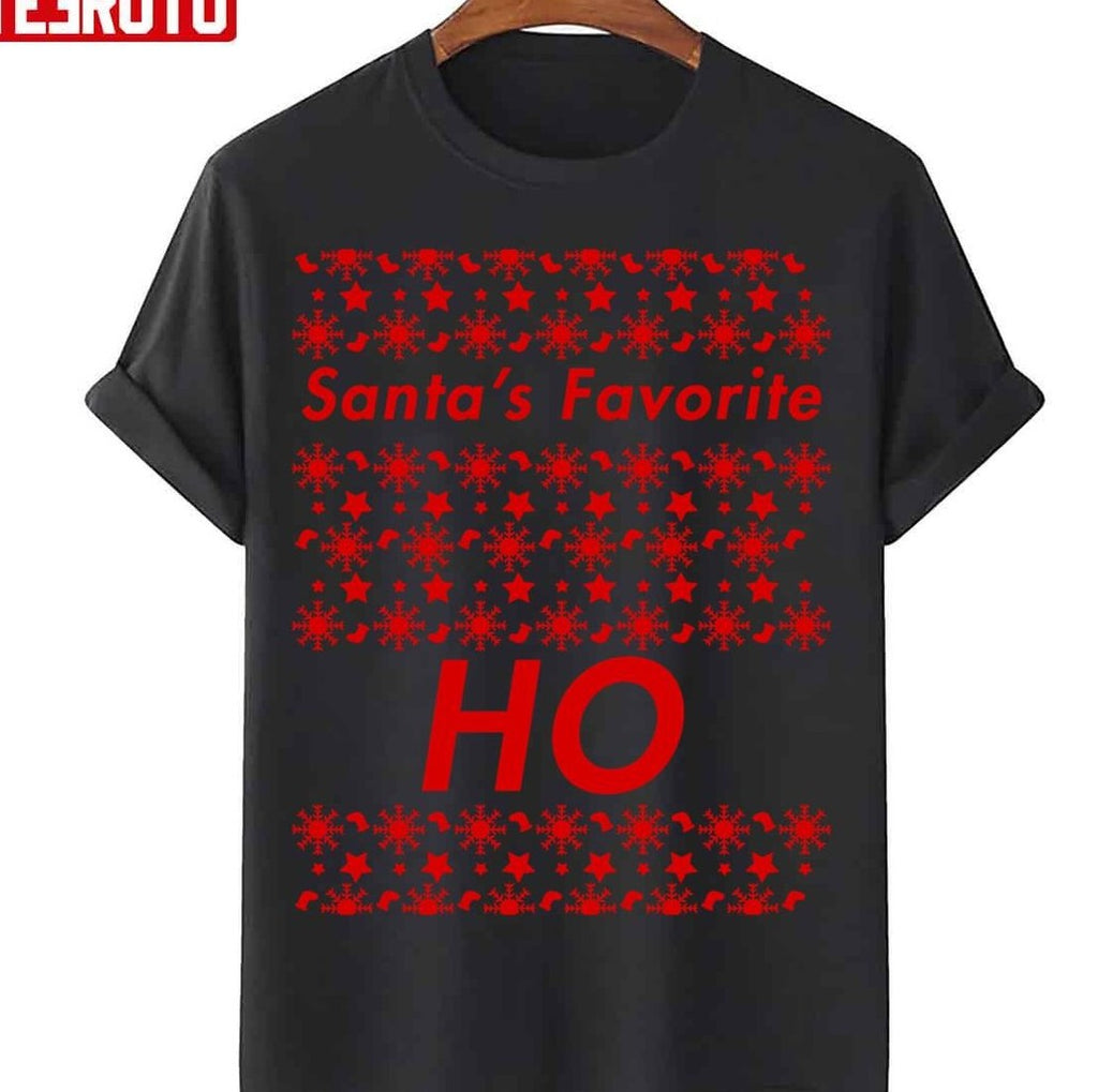 Santa's Favorite Ho Christmas Meme Funny Unisex Sweatshirt