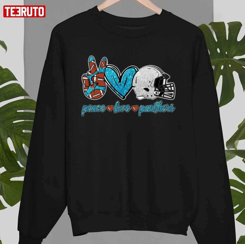 Peace Love Carolina Panthers Football Team Unisex T-Shirt