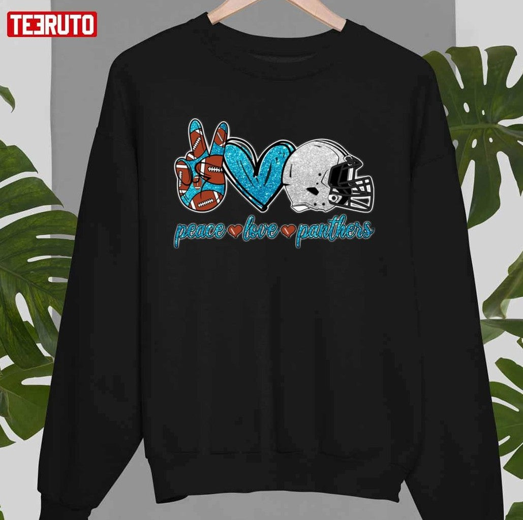 Peace Love Carolina Panthers Football Team Unisex T-Shirt