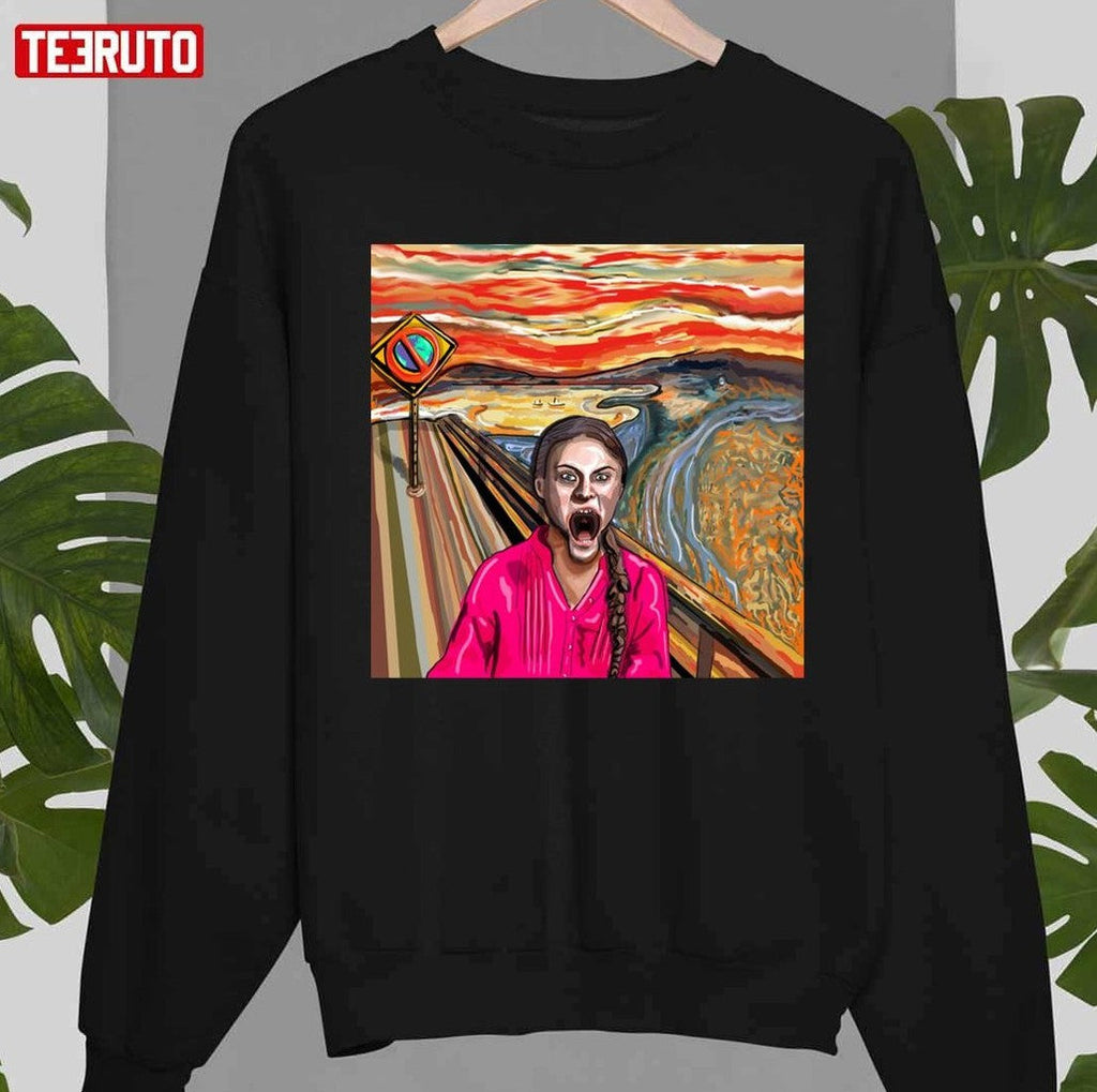 Scream Climate Change Greta Thunberg Unisex T-Shirt