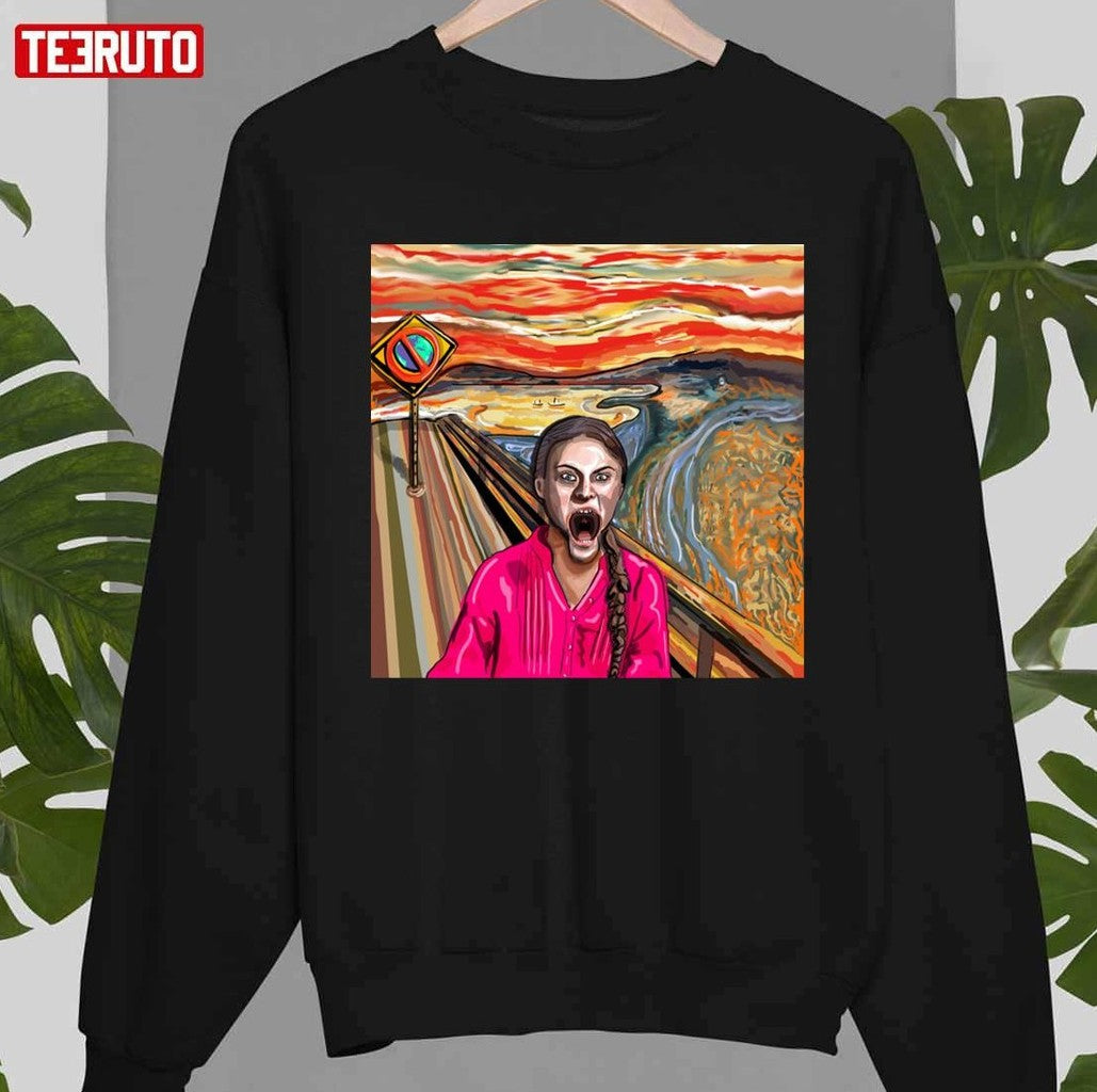 Scream Climate Change Greta Thunberg Unisex T-Shirt