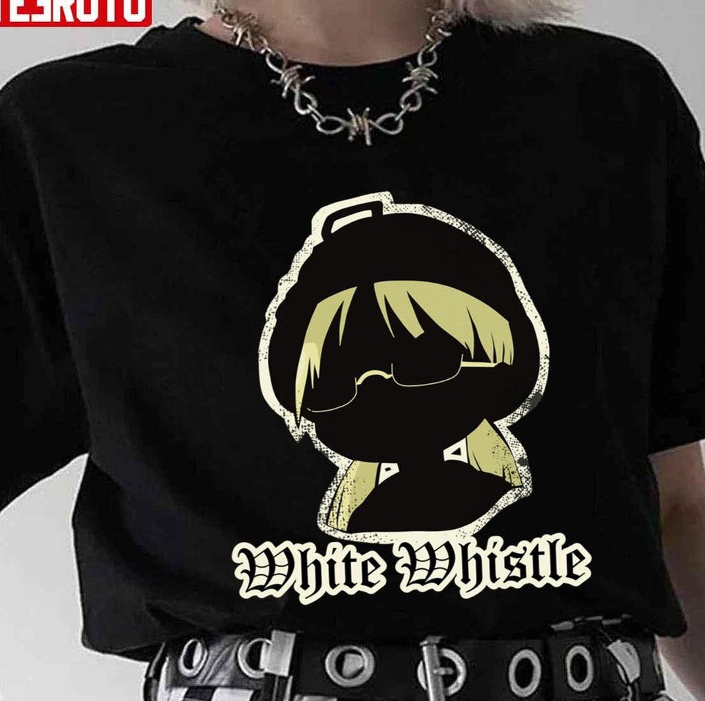 Riko Grunge White Whistle Silhouette Made In Abyss Unisex T-shirt