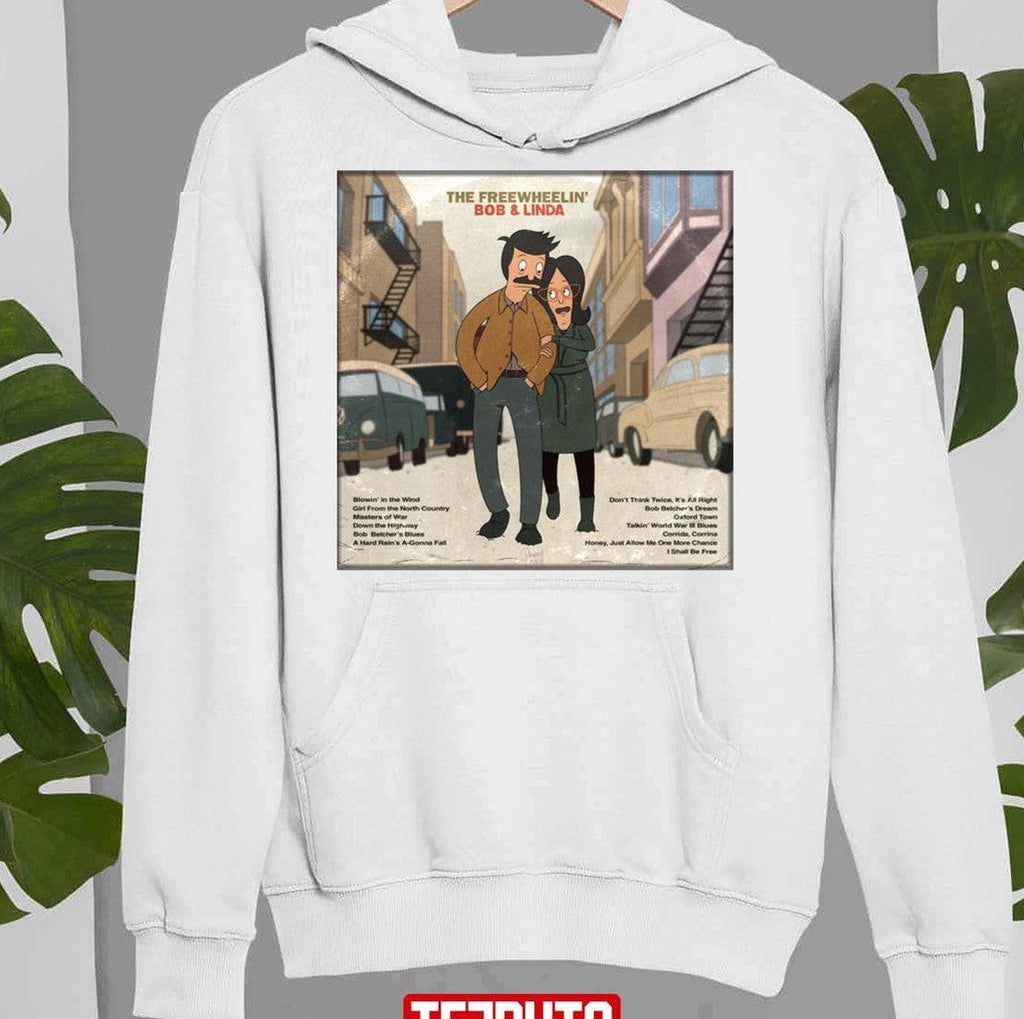 The Freewheelin’ Bob &amp; Linda The Simpsons Parody Unisex Sweatshirt
