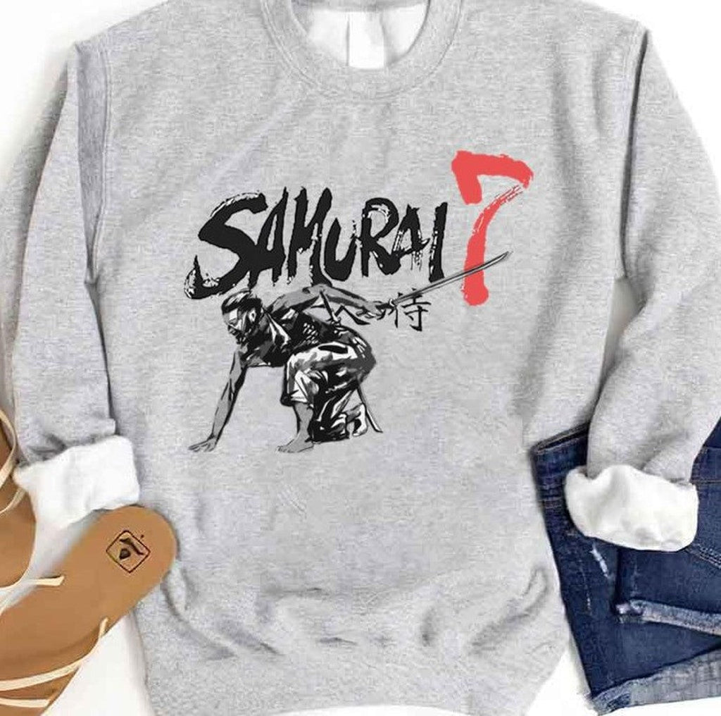 Black And White Seven Samurai Unisex Sweatshirt