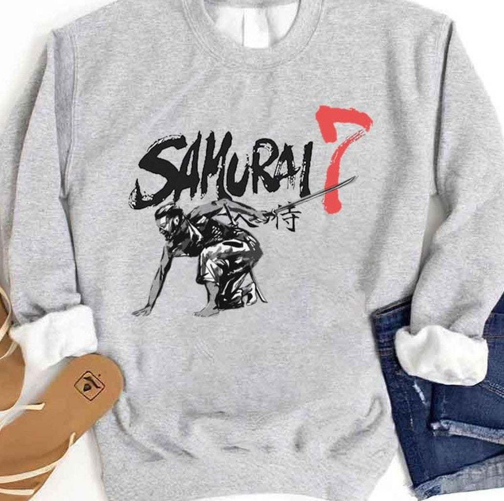 Black And White Seven Samurai Unisex Sweatshirt