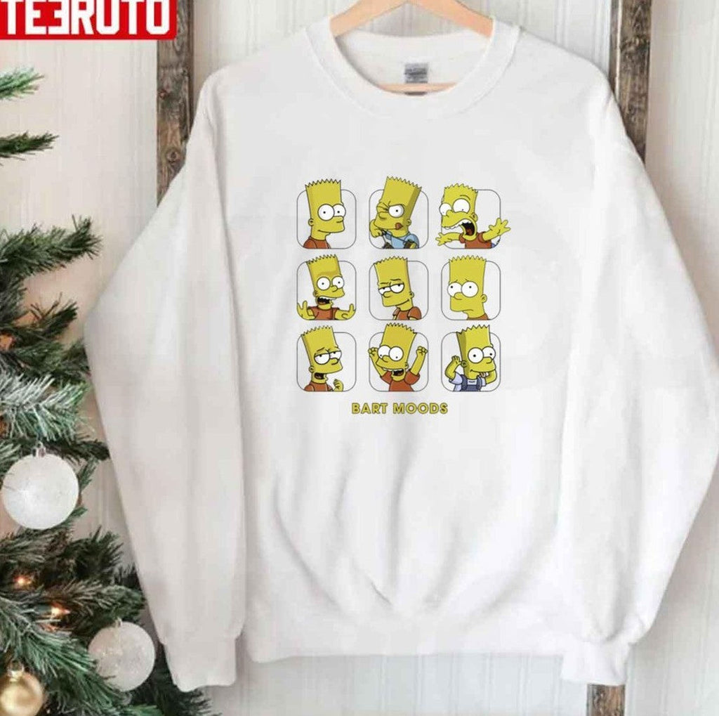 Bart Simpson Moods The Simpson Family Unisex Sweatshirt