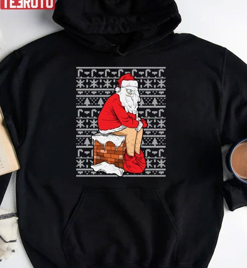 Santa Chimney Poop Unisex Sweatshirt