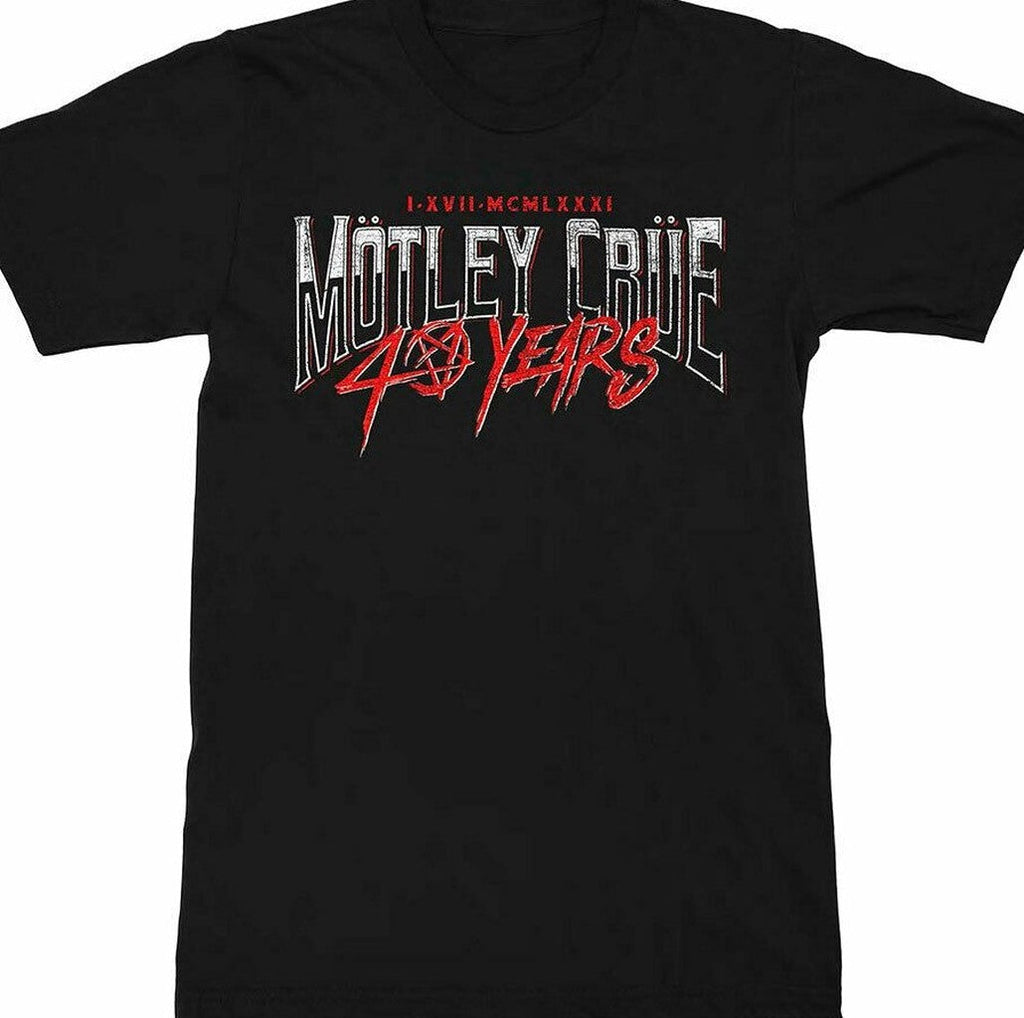 Motley Crue 40 Years Official Unisex T-shirt