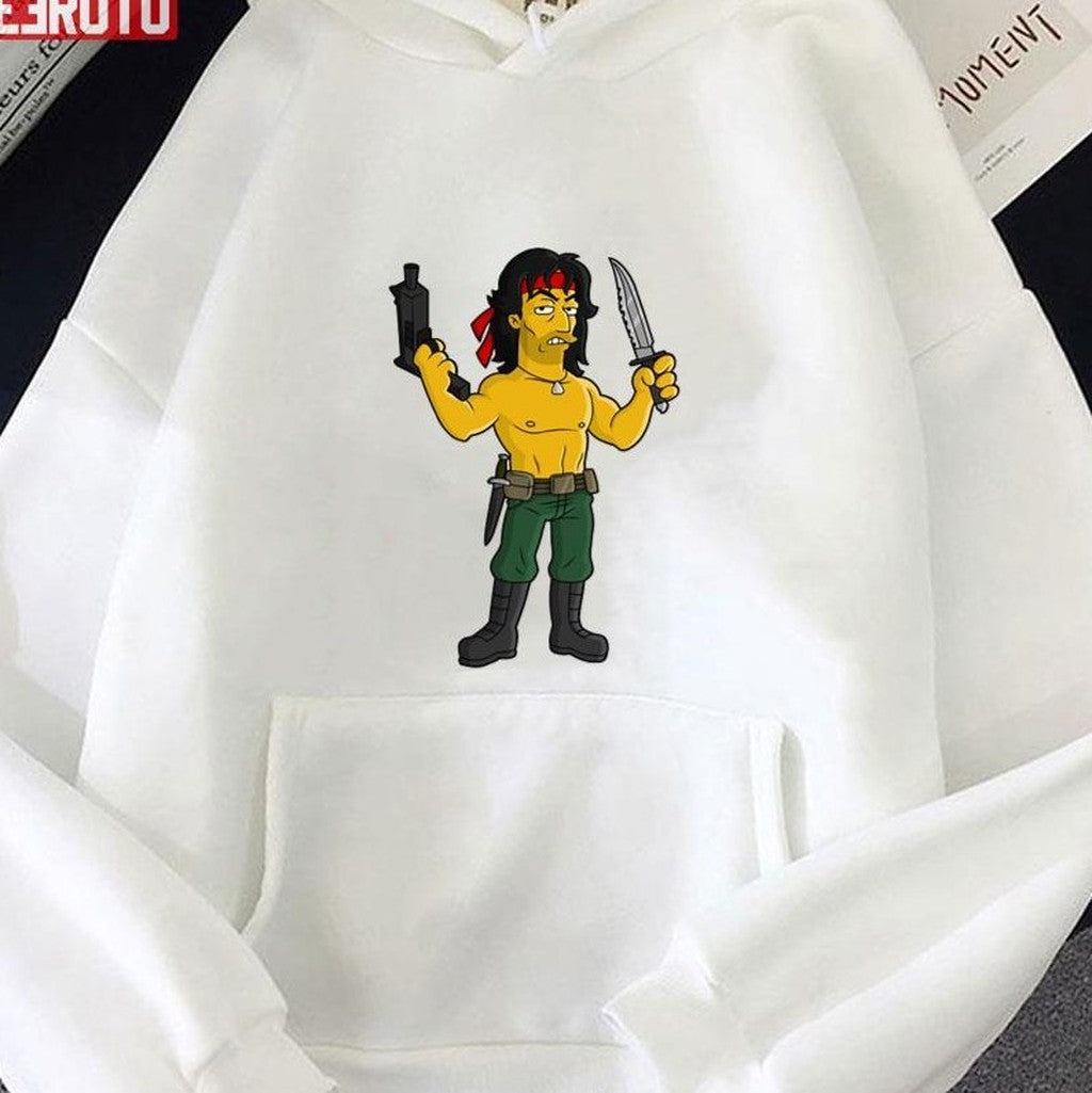 Sylvester Stallone Simpson Unisex Hoodie