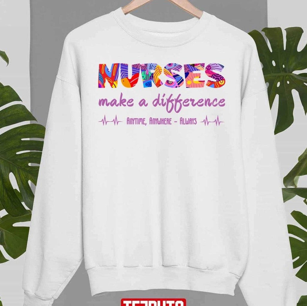 Nurses Week 2023 Funny Design Make A Difference Unisex T-Shirt