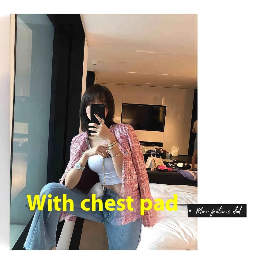 Padded Vest Women's Short Summer Navel Wrapped Chest 2025