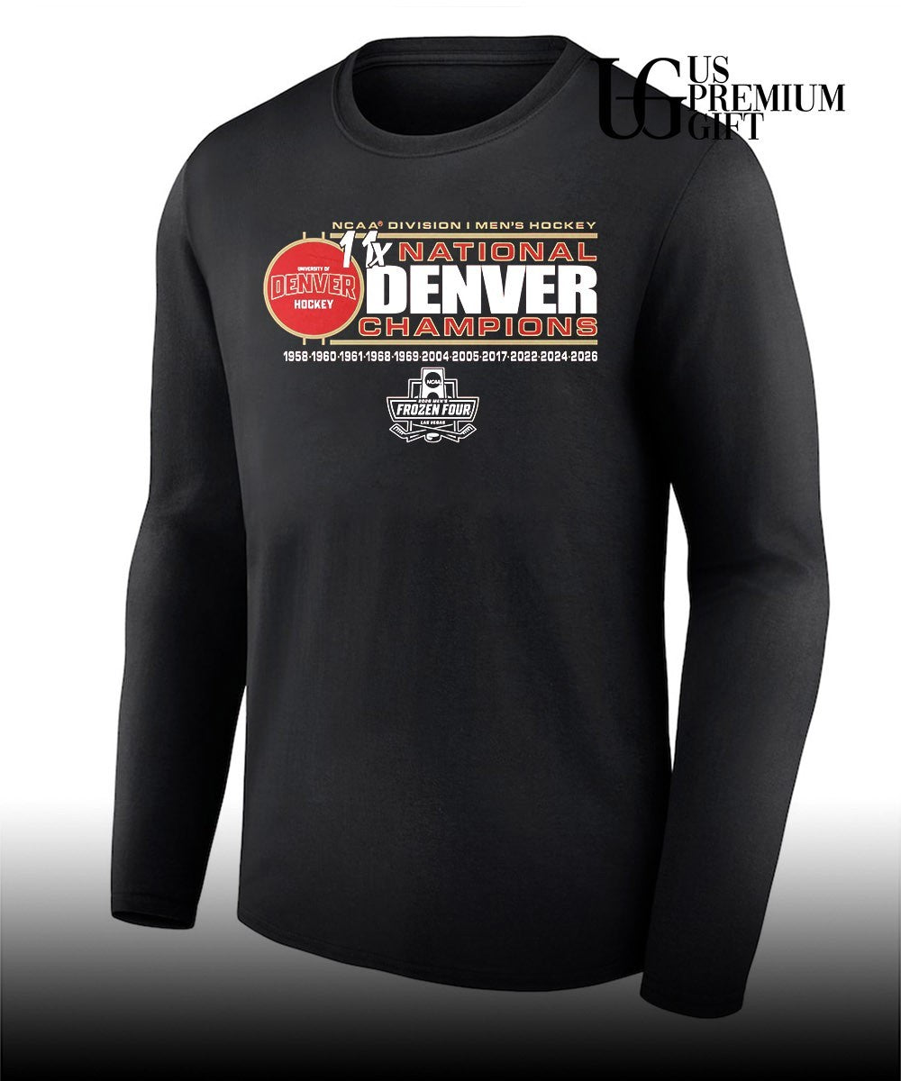 Denver Pioneers 11-Time NCAA Frozen Four Men’s Ice Hockey National Champions shirt