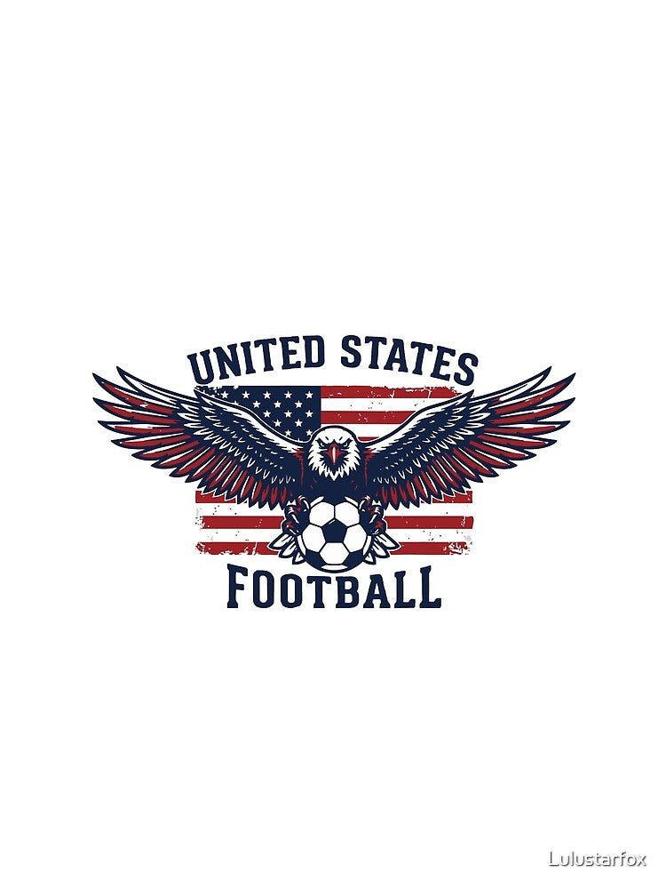 United States Soccer Eagle American Flag Pride by Lulustarfox