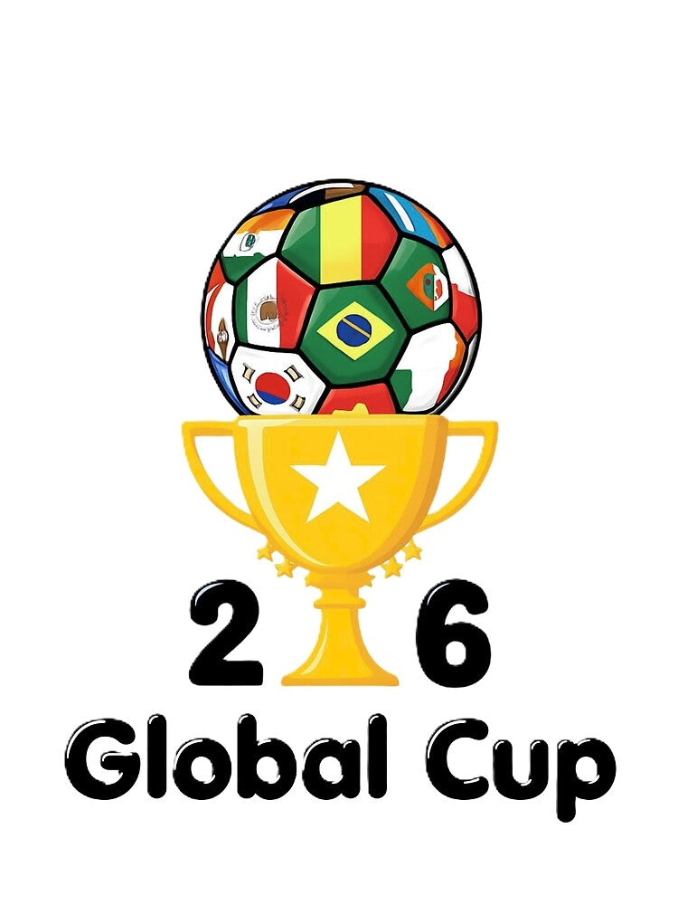 Global Cup 2026 Soccer Soccer Ball Trophy Art by GeoandHome