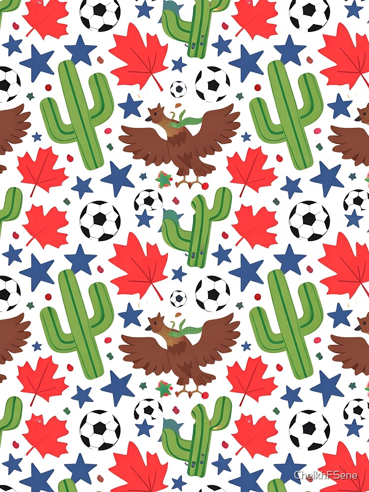 North America 2026 Soccer Pattern - USA Canada Mexico Unity by Velustro Shop