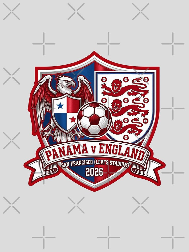 Panama vs England Football Match San Francisco 2026 by Pride Emblem Prints