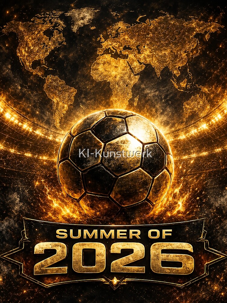 Golden Soccer Summer of 2026 by KI-Kunstwerk