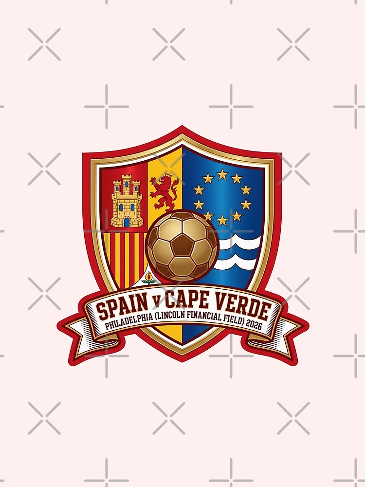 Spain Cape Verde Philadelphia 2026 Athletic Emblem Crest by Pride Emblem Prints