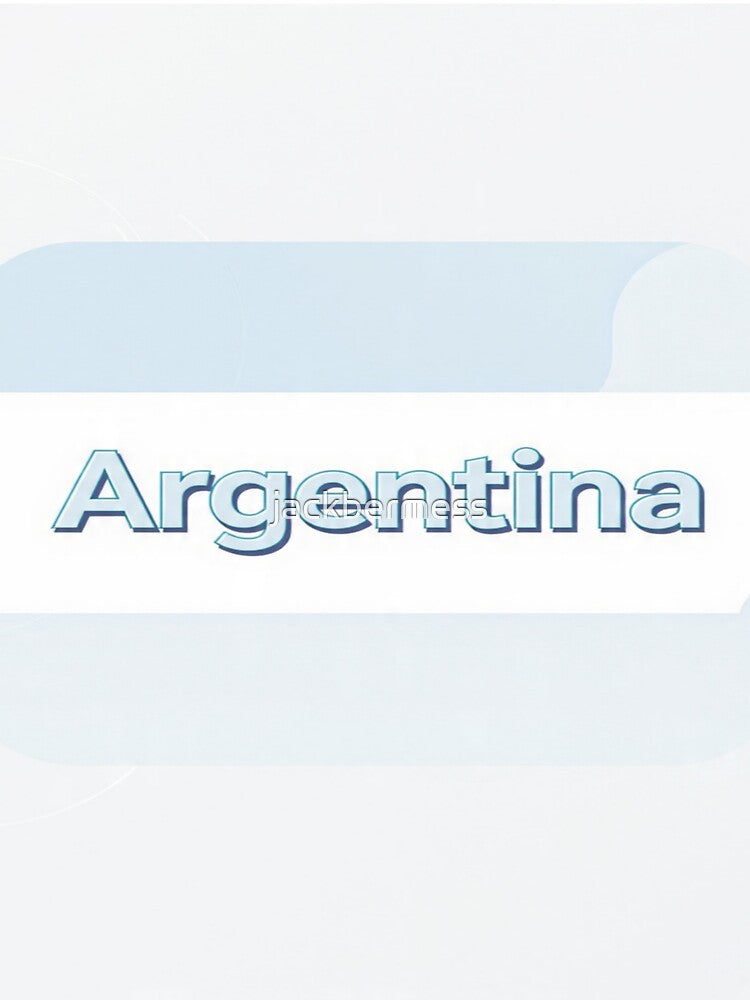 Argentina Monumental Typography Football Tee by jackbermess