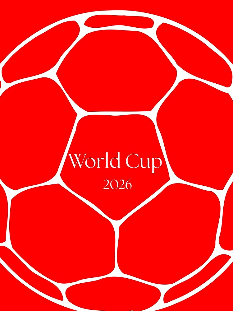 Copy of 2026 Football Global Tournament Fan Ball (Red) by Digital Muse 7