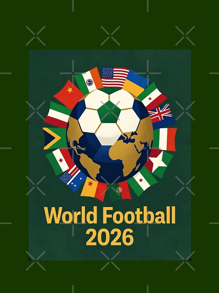 Retro 2026 Soccer Nations Football Vintage Poster T-Shirt by Nexus Space