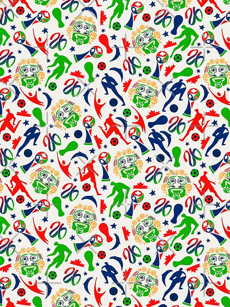 Mexican-Inspired World Cup 2026 Soccer Pattern by Retro Street Studios