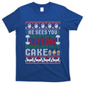 Funny Personal Trainer Christmas For Weightlifting And Cake Meaningful Gift T-Shirt