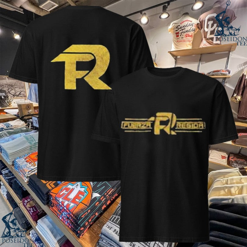 Fuerza Regida Gold Fr Glitter T-shirt