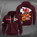 Kansas Football Team Quarter Zip Hoodie Rocking Drummer Football Fan Gift