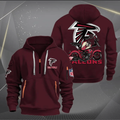 Atlanta Falcons Quarter Zip Hoodie Biker Taz Custom Name Gift For Fan