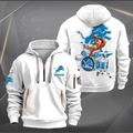 Detroit Lions Quarter Zip Hoodie Rocking Drummer Custom Name Gift For Fan