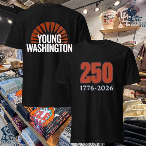 Angel Young Washington Logo 1776 2026 T-shirt